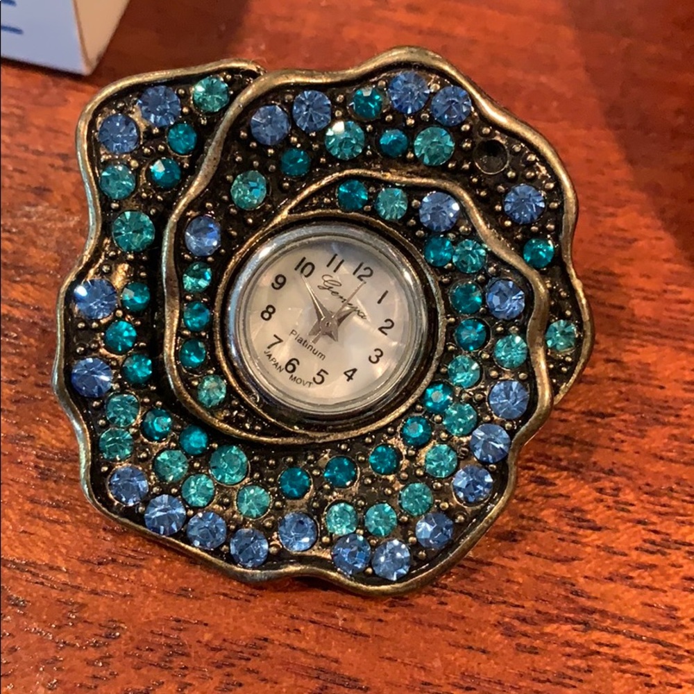 Blue Clock Ring
